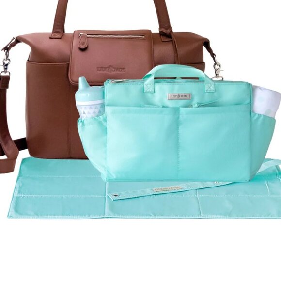New Lily Jade Maternity Diaper Bag Madeline Baby Tote - Picture 6 of 16